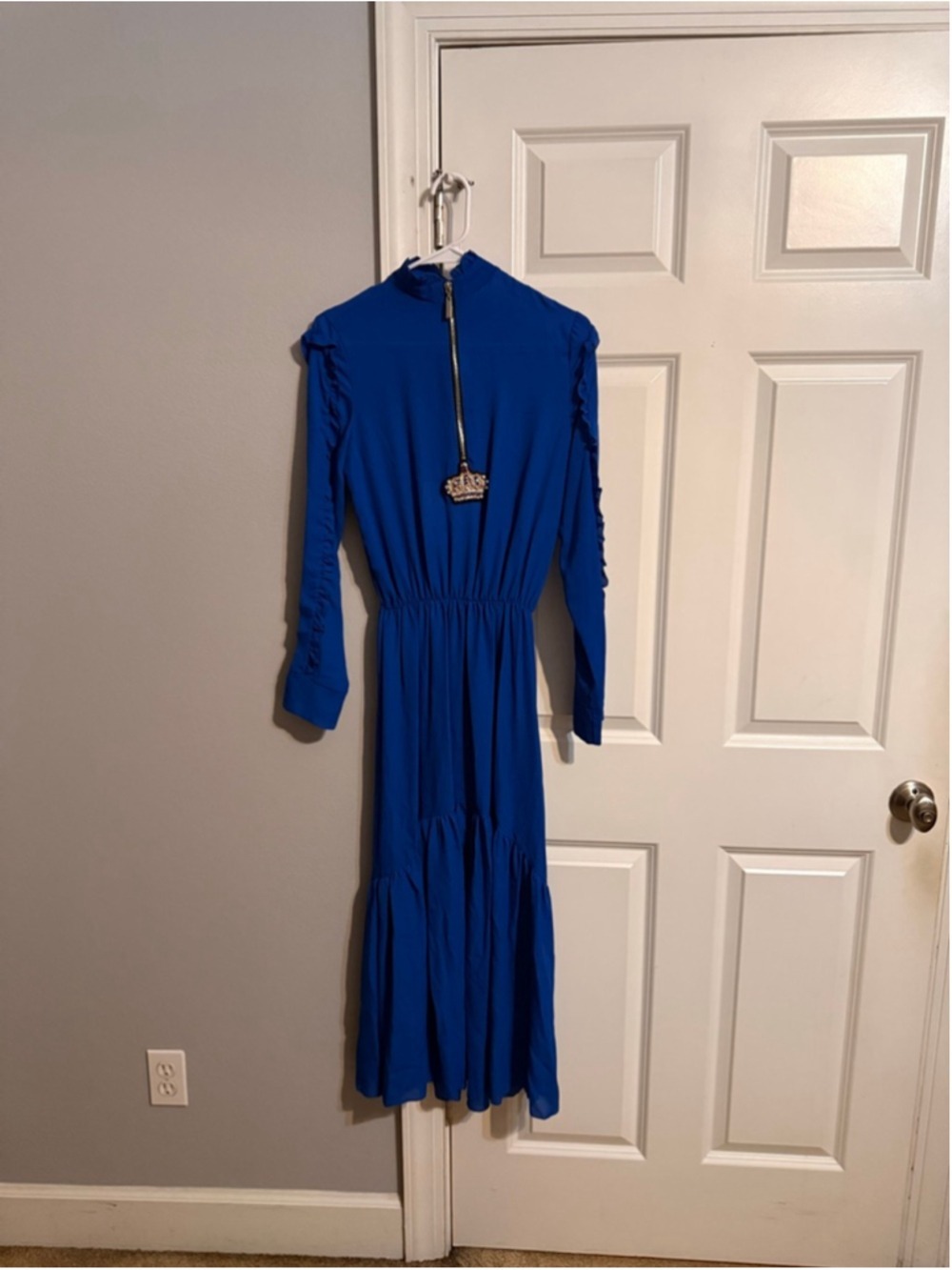 Women's ODI ET AMO Blue Long Sleeve Dress S - Picture 2 of 10